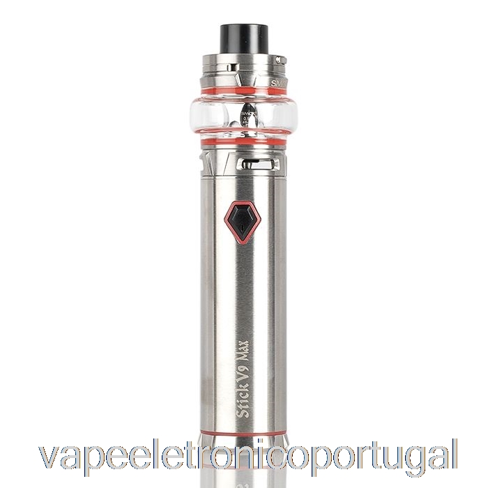 Vape Eletrônico Smok Stick V9 & Stick V9 Max 60w Starter Kit V9 Max - Aço Inoxidável